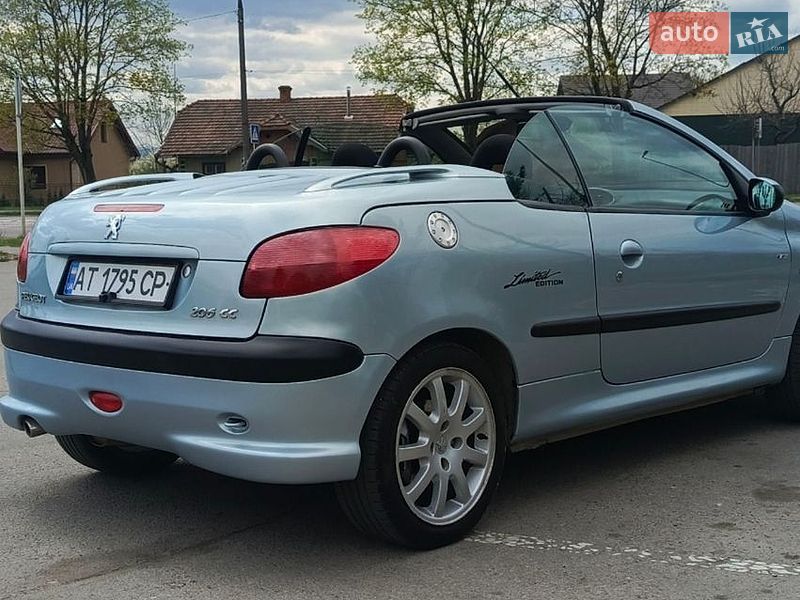 Кабріолет Peugeot 206 2002 в Коломиї