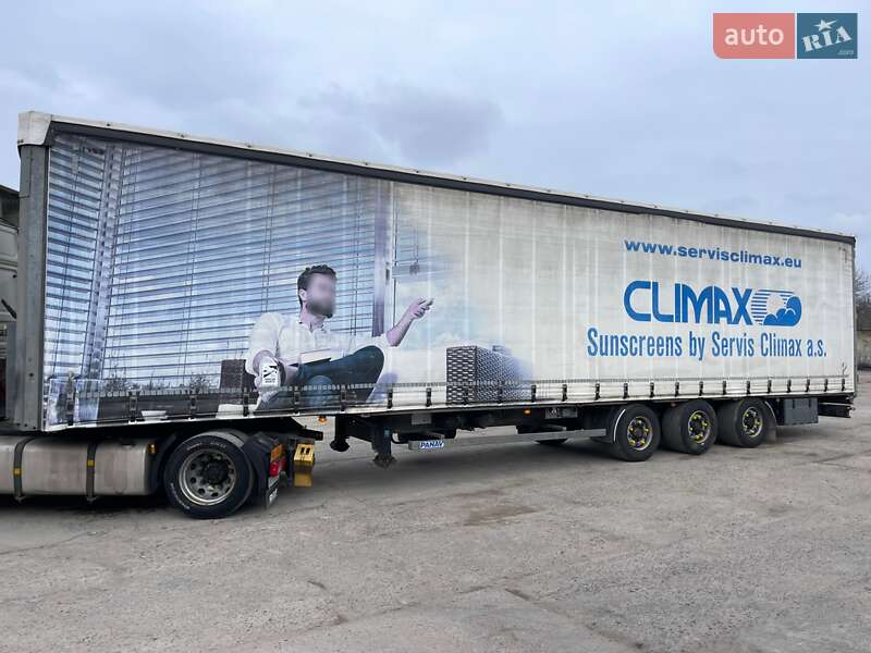 Тентованный борт (штора) - полуприцеп Panav NV 35 2012 в Тернополе