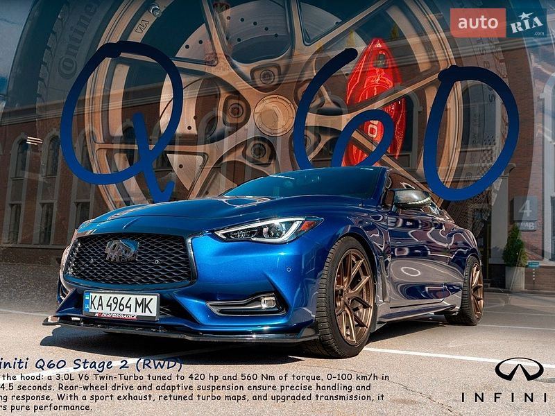 Купе Infiniti Q60 2017 в Киеве