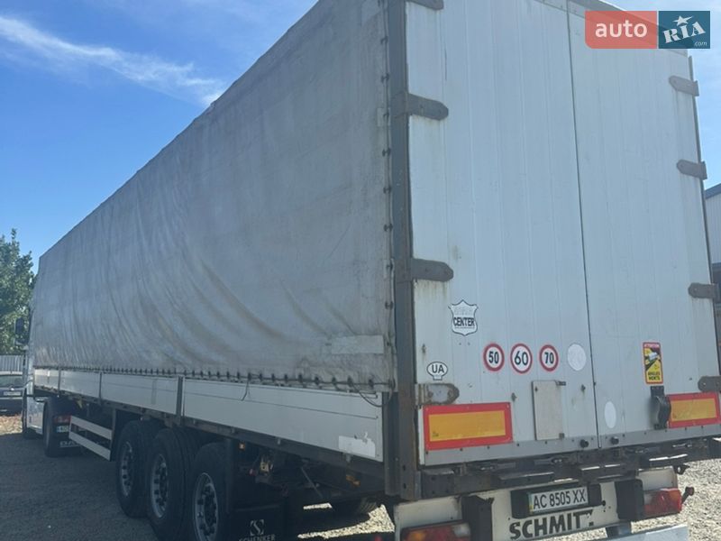 Тентований борт (штора) - напівпричіп Schmitz Cargobull S01 2002 в Луцьку