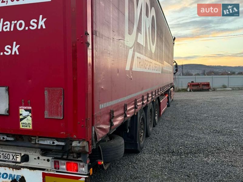 Тентованный борт (штора) - полуприцеп Krone SAF 2014 в Хусте