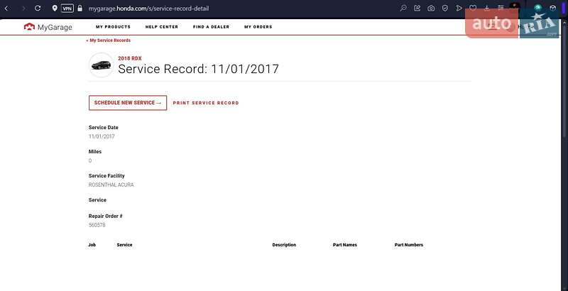 Внедорожник / Кроссовер Acura RDX 2017 в Киеве