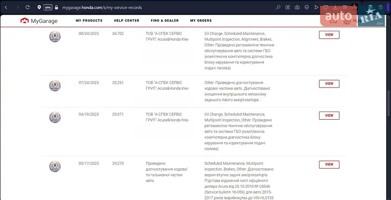 Внедорожник / Кроссовер Acura RDX 2017 в Киеве документ 4 фото Внедорожник / Кроссовер Acura RDX 2017 в Киеве документ