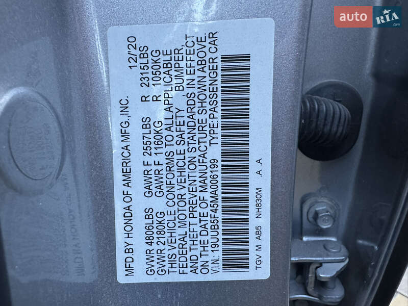 Седан Acura TLX 2020 в Киеве