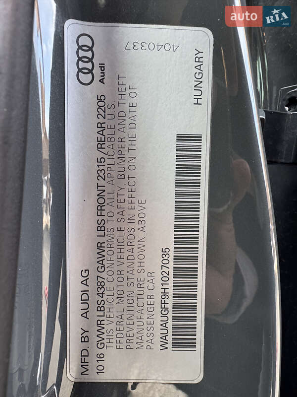 Седан Audi A3 2016 в Одессе