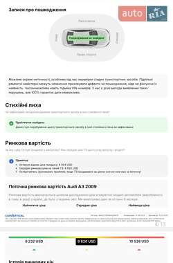 Хэтчбек Audi A3 2009 в 