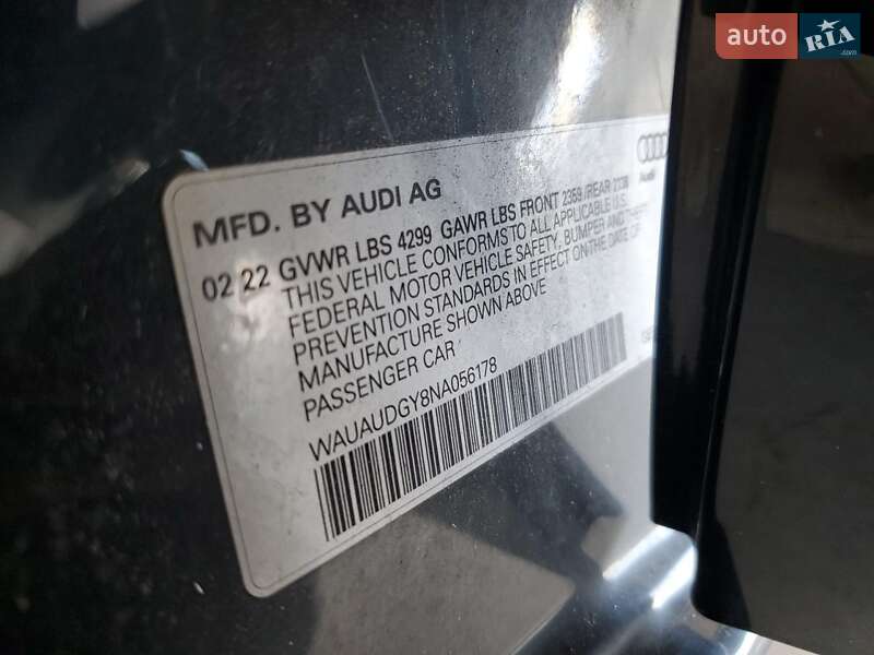 Седан Audi A3 2022 в Кропивницком