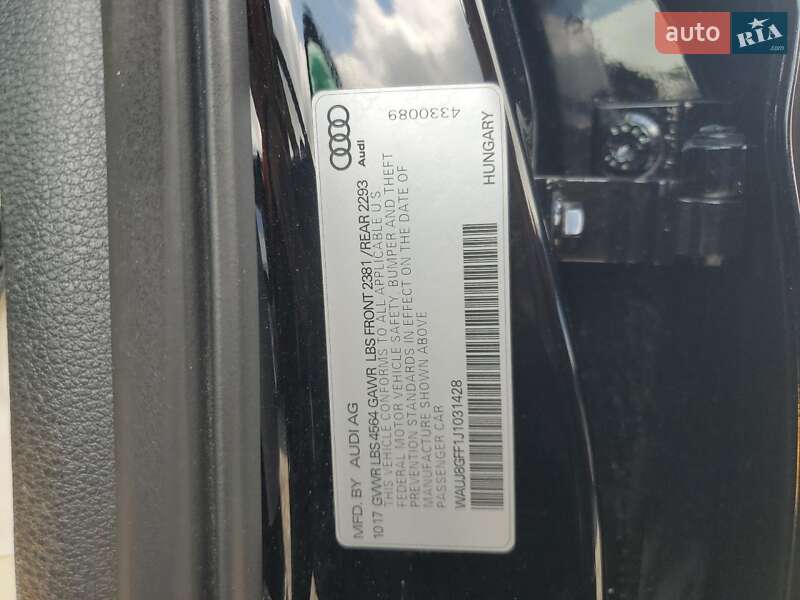 Седан Audi A3 2017 в Киеве