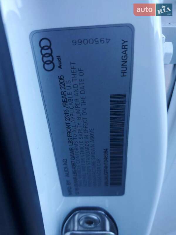 Седан Audi A3 2017 в Києві фото 12 Седан Audi A3 2017 в Києві