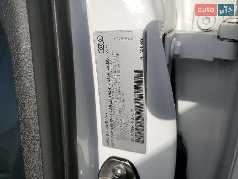 Седан Audi A3 2017 в Черкассах