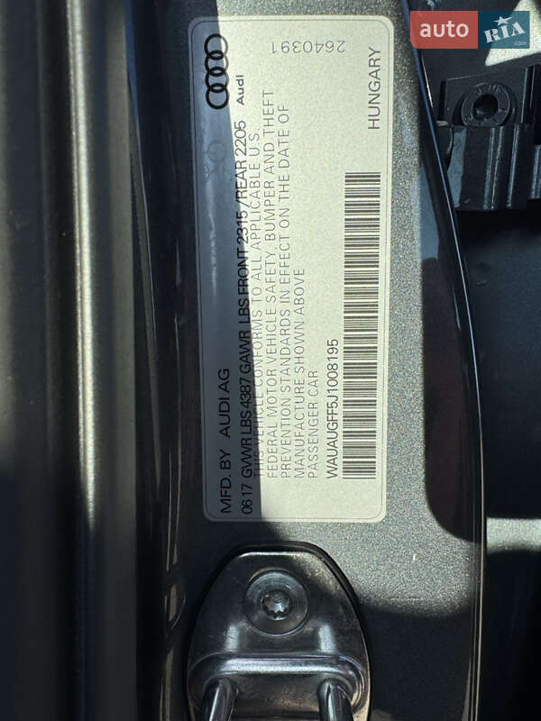 Седан Audi A3 2017 в Черновцах