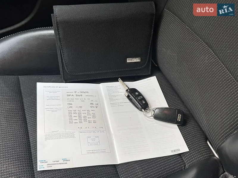 Хетчбек Audi A3 2011 в Тернополі документ 2 фото Хетчбек Audi A3 2011 в Тернополі документ