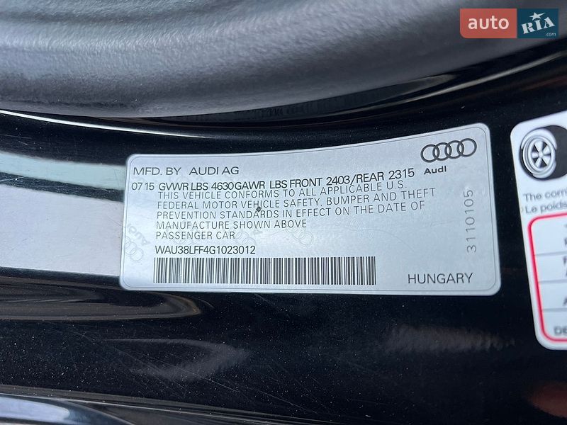 Кабріолет Audi A3 2016 в Самборі