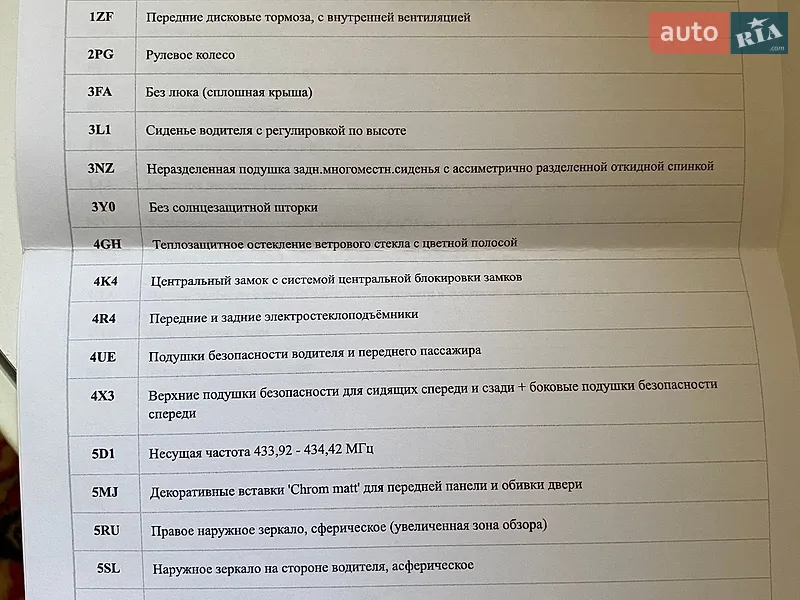 Хэтчбек Audi A3 2004 в Днепре документ