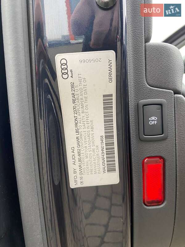 Седан Audi A4 2016 в Львове