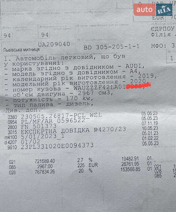 Универсал Audi A4 2019 в Ивано-Франковске