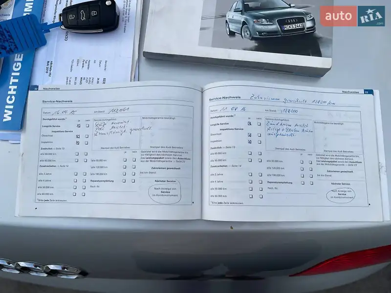Седан Audi A4 2005 в Луцке документ