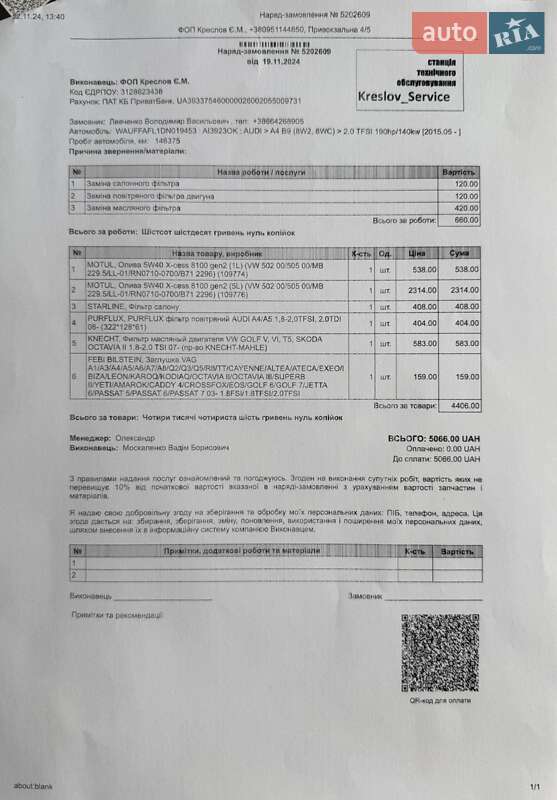 Седан Audi A4 2012 в Сумах
