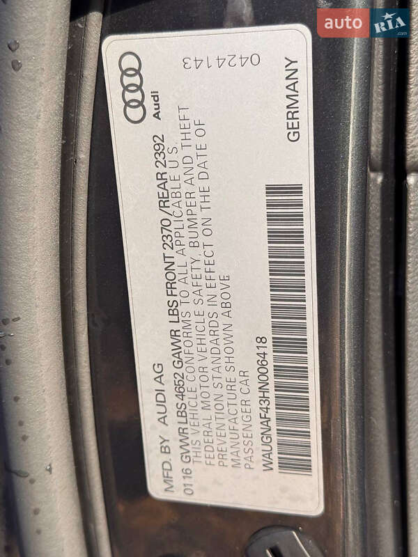 Седан Audi A4 2017 в Киеве фото 54 Седан Audi A4 2017 в Киеве