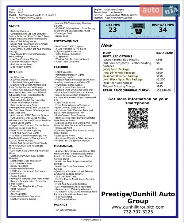 Седан Audi A4 2018 в Сумах документ 2 фото Седан Audi A4 2018 в Сумах документ