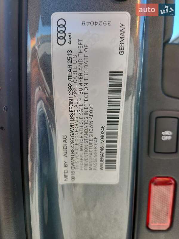 Седан Audi A4 2017 в Полтаве