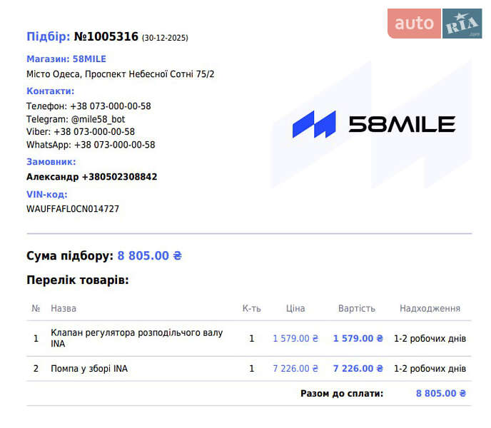 Седан Audi A4 2012 в Одессе