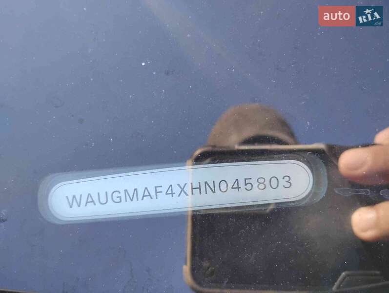 2017 Audi A4, VIN WAUGMAF4XHN045803:plate — фото 1 (autoria)