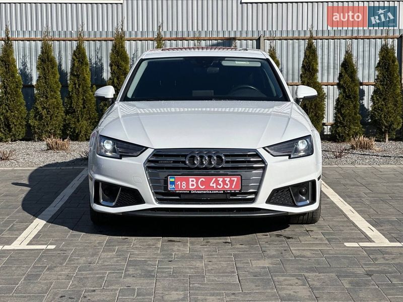 2018 Audi A4, VIN WAUDNAF47KA025426:plate — фото 1 (autoria)