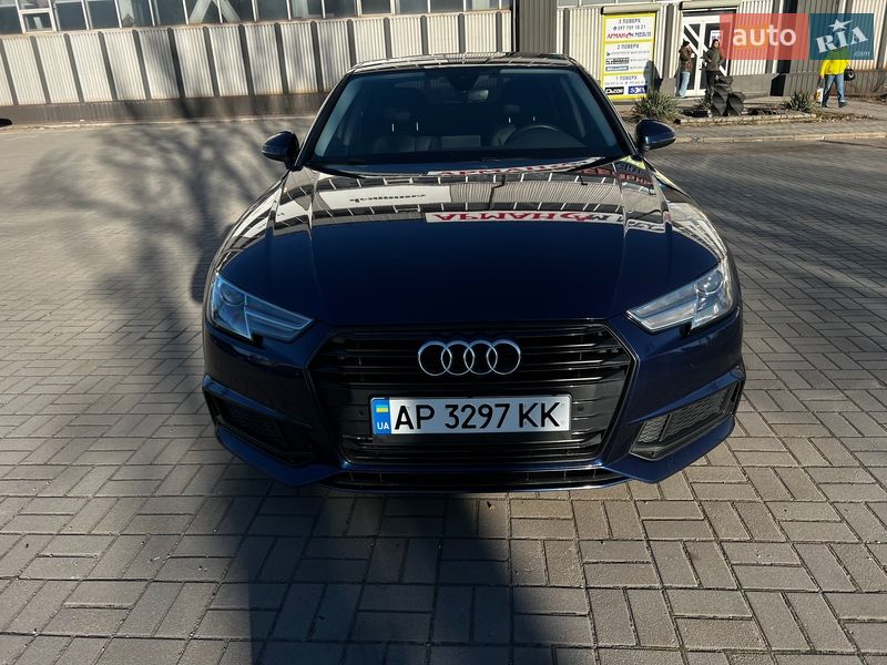 2019 Audi A4, VIN WAUGMAF42KN017369:plate — фото 1 (autoria)