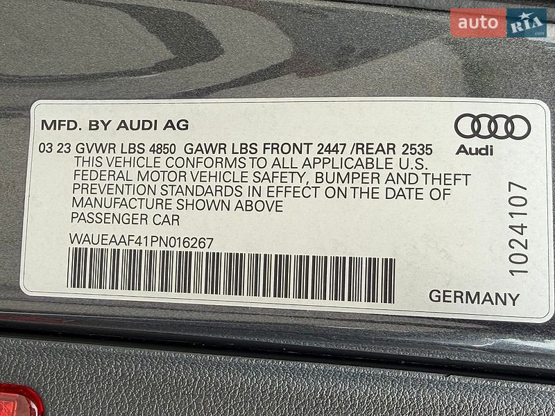 Седан Audi A4 2023 в Вінниці
