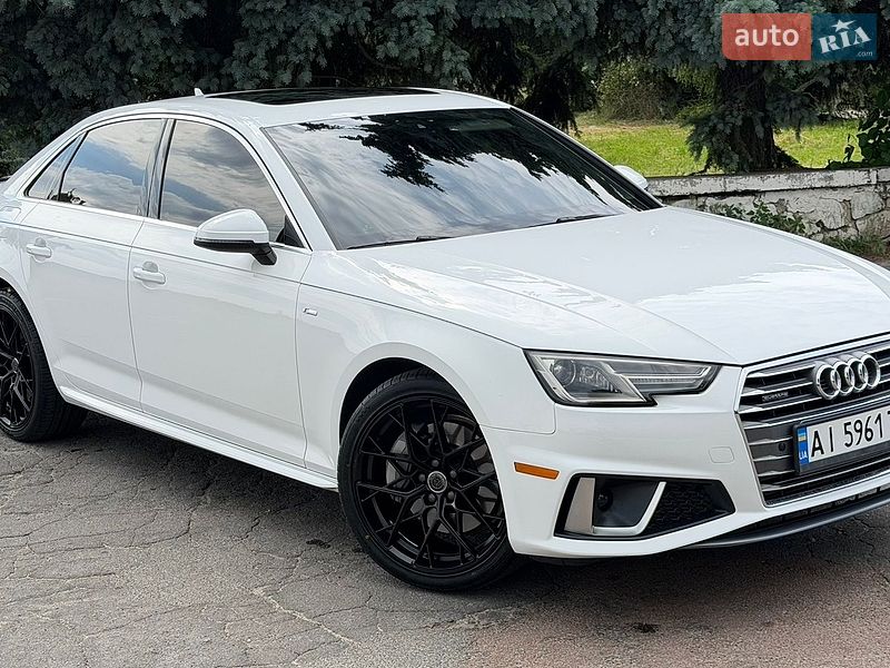 2019 Audi A4, VIN WAUDNAF45KN019164:plate — фото 1 (autoria)