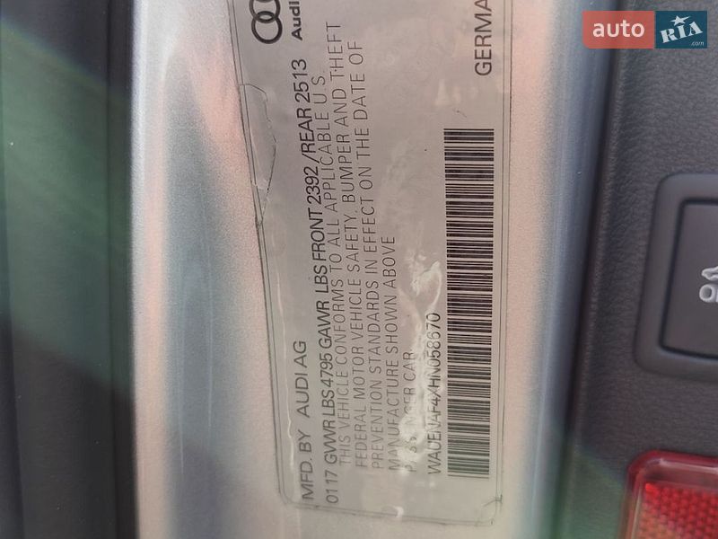 Седан Audi A4 2017 в Чернигове
