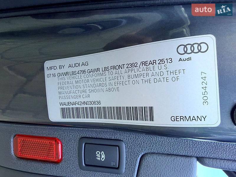 Седан Audi A4 2016 в Одессе