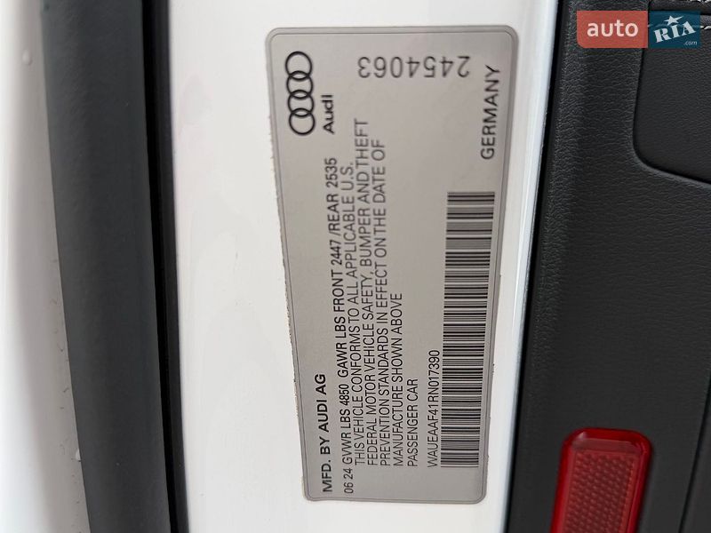 Седан Audi A4 2024 в Киеве фото 18 Седан Audi A4 2024 в Киеве