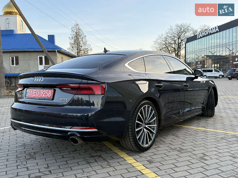 Лифтбек Audi A5 Sportback 2017 в Киверцах