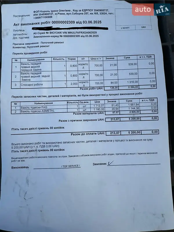 Купе Audi A5 2013 в Ровно документ 4 фото Купе Audi A5 2013 в Ровно документ