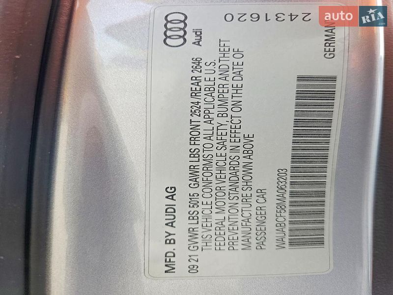 Ліфтбек Audi A5 2021 в Львові фото 12 Ліфтбек Audi A5 2021 в Львові