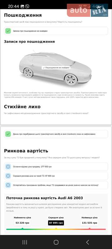 Универсал Audi A6 2003 в Луцке