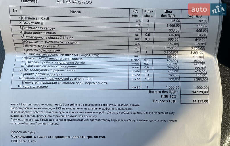 Седан Audi A6 2017 в Киеве