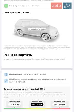 Седан Audi A6 2016 в Житомире