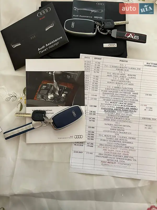 Седан Audi A6 2011 в Одесі документ