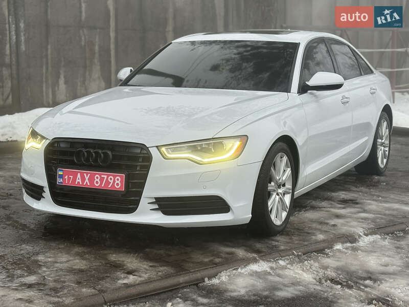 2014 Audi A6, VIN WAUGFAFC9FN003881:plate — фото 1 (autoria)