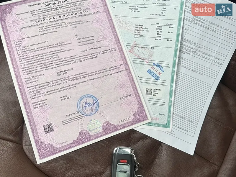 Седан Audi A6 2015 в Радехові документ
