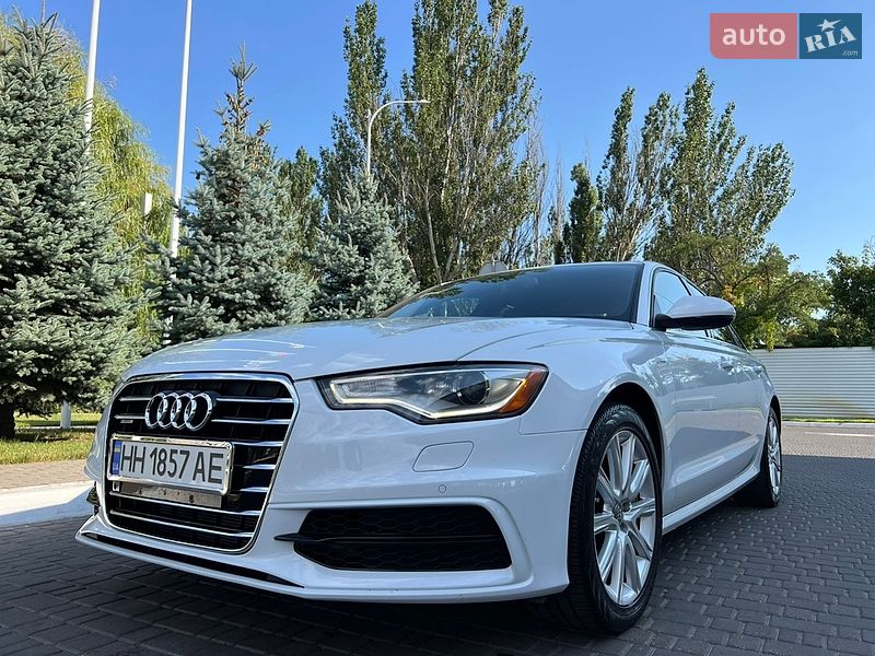 2014 Audi A6, VIN WAUFGAFC6FN026608:plate — фото 1 (autoria)