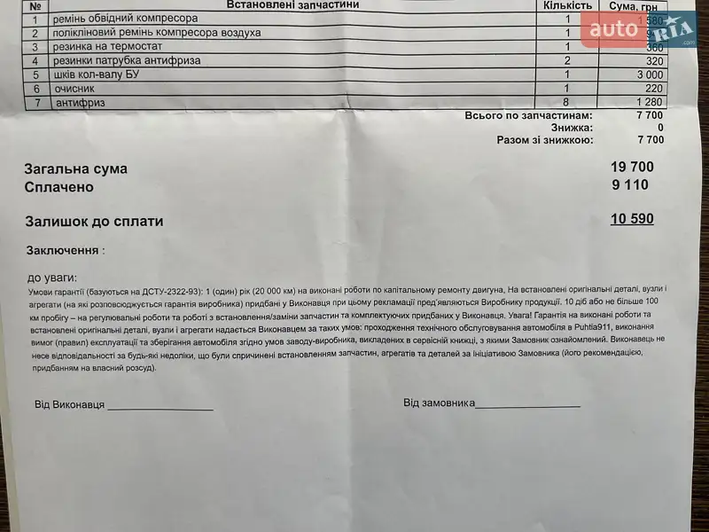 Ліфтбек Audi A7 Sportback 2011 в Києві документ