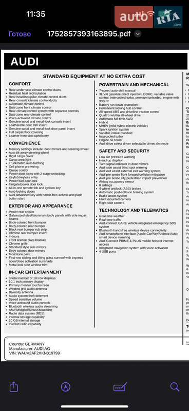 Ліфтбек Audi A7 Sportback 2019 в Львові фото 23 Ліфтбек Audi A7 Sportback 2019 в Львові