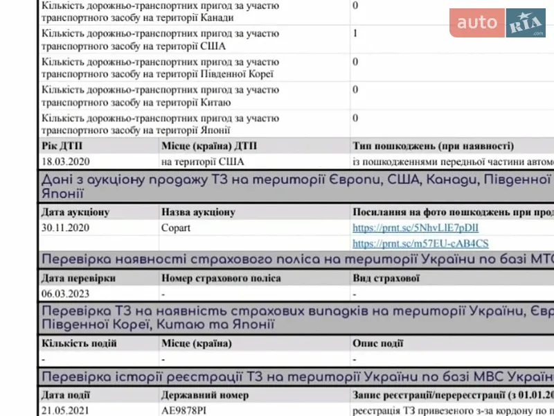 Седан Audi A8 2015 в Кривом Роге документ