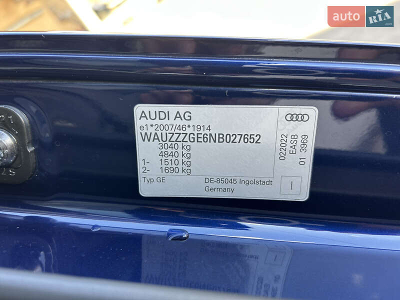Позашляховик / Кросовер Audi e-tron 2022 в Києві