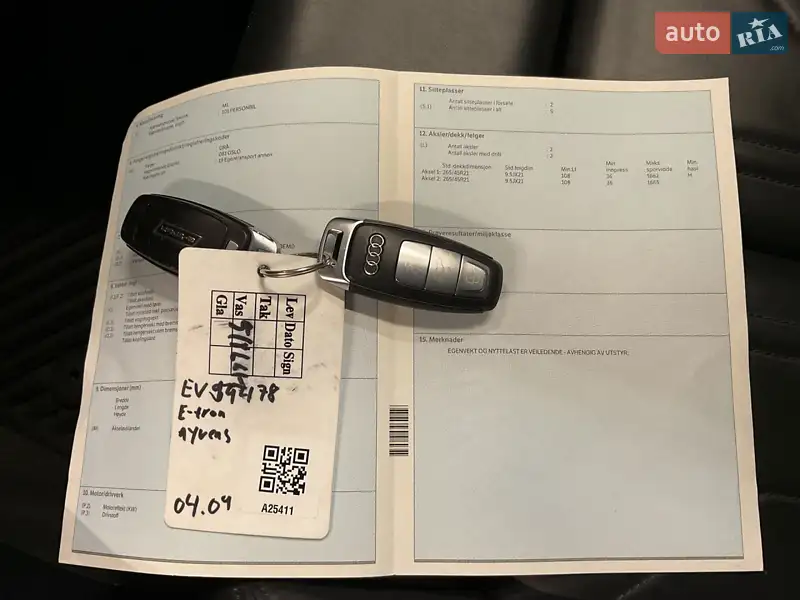 Позашляховик / Кросовер Audi e-tron 2019 в Луцьку документ