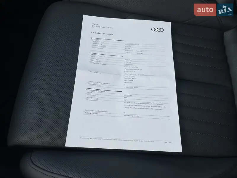 Позашляховик / Кросовер Audi e-tron 2022 в Луцьку документ